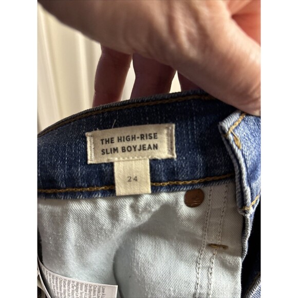 MADEWELL High-Rise Slim Boy Jean Size 24 NWOT - Picture 5 of 5
